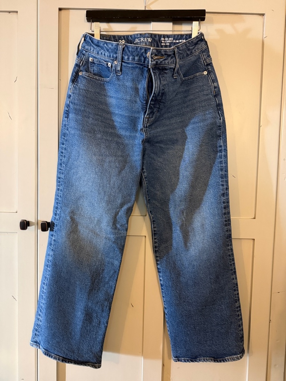 Like new J Crew women’s crop jeans size 29, ‘96 Curvy Slim Wide, 25 1/2” inseam